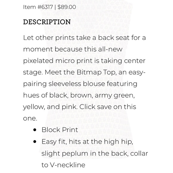 CAbi BITMAN TOP - Picture 2 of 3